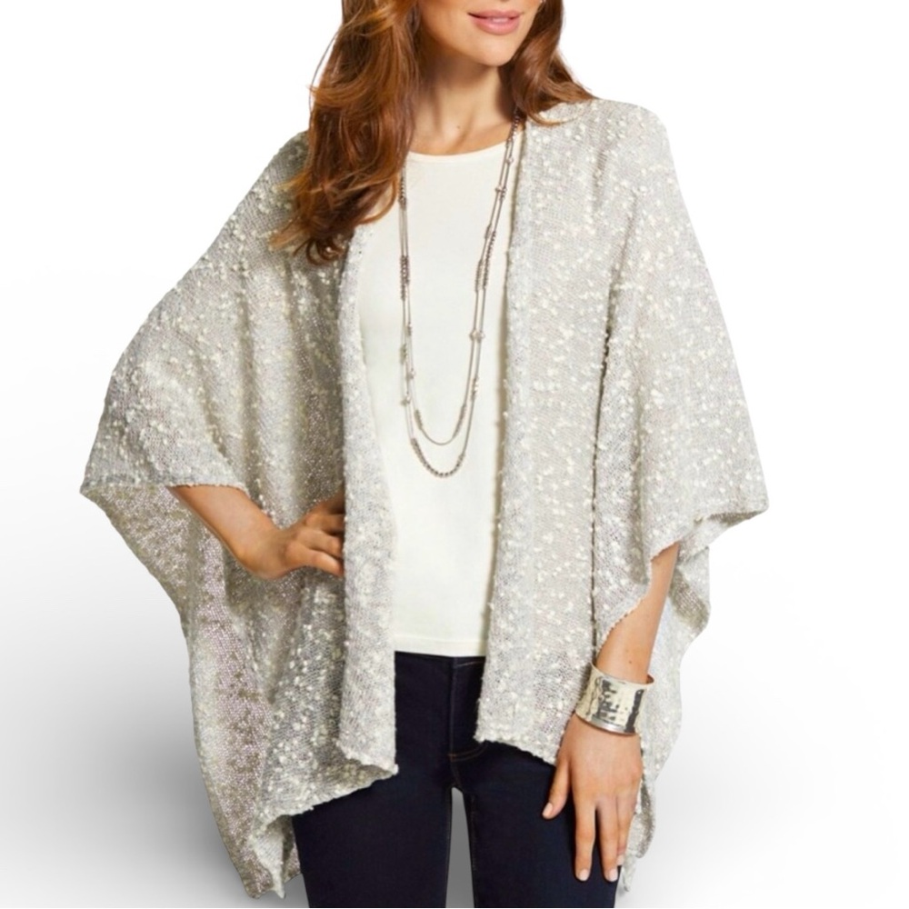 NWOT! Chico’s Sequin Knit Wrap